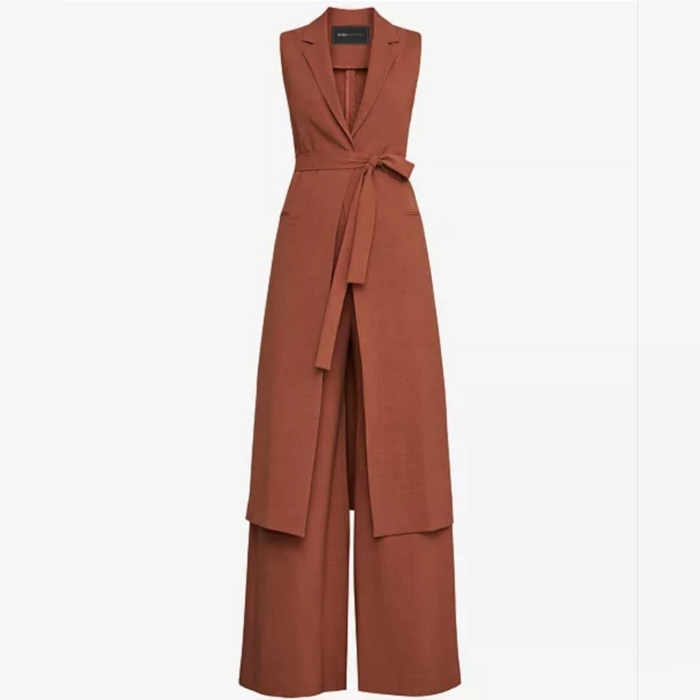 BCBGMaxAzria Belted Tunic Vest